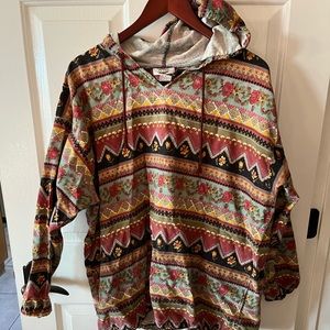 Extra brand  floral hoodie size medium